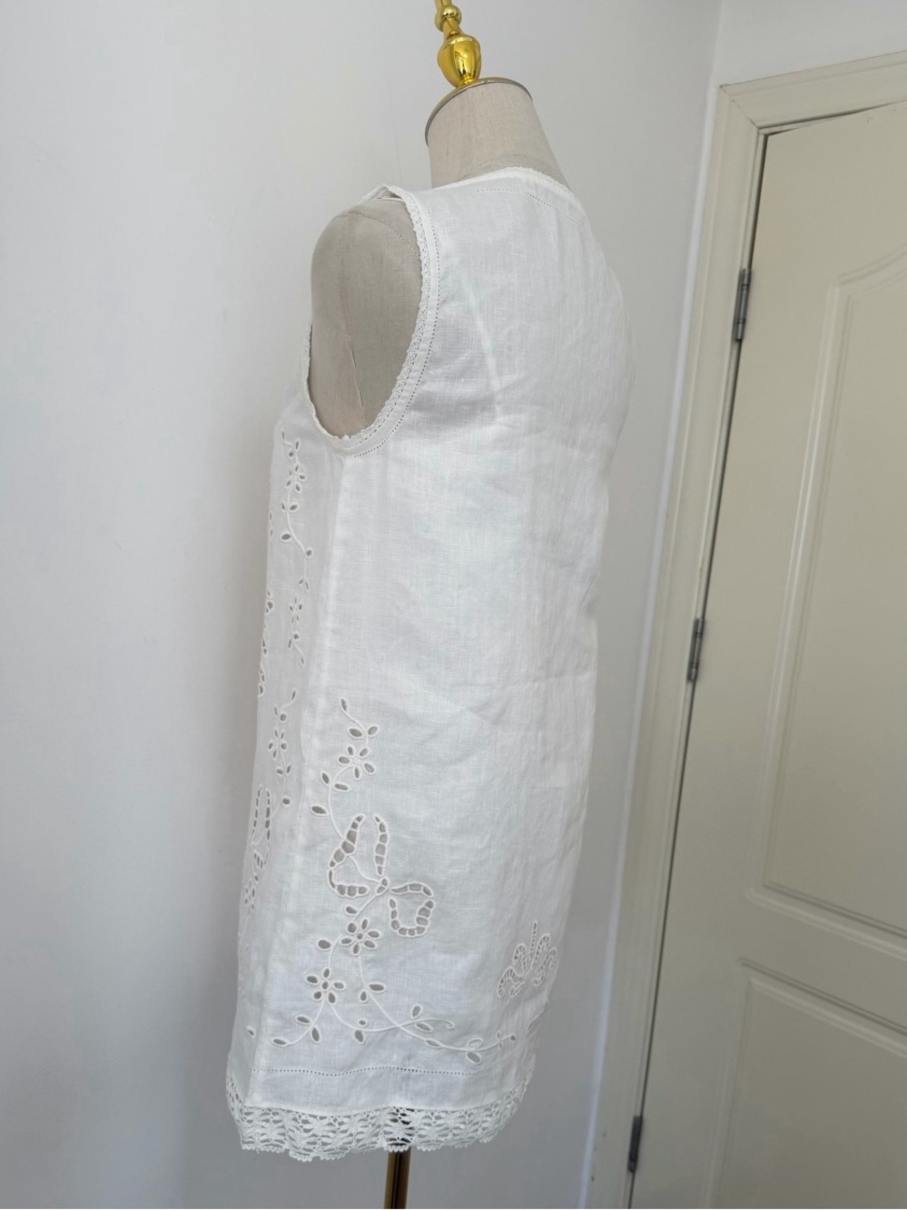 DÔEN Lucina Heirloom Mini Dress in Salt - Picture 11 of 13